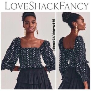LoveShackFancy Russell Top XS